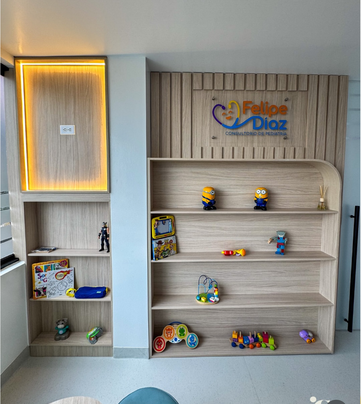 Decoración infantil consultorio Bogotá